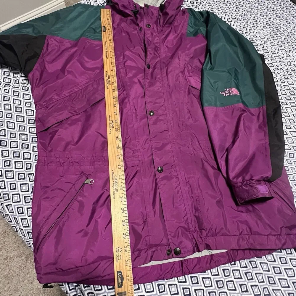 Vintage The North Face Mountain Light Gore-Tex Jacket Purple Teal Made in USA L